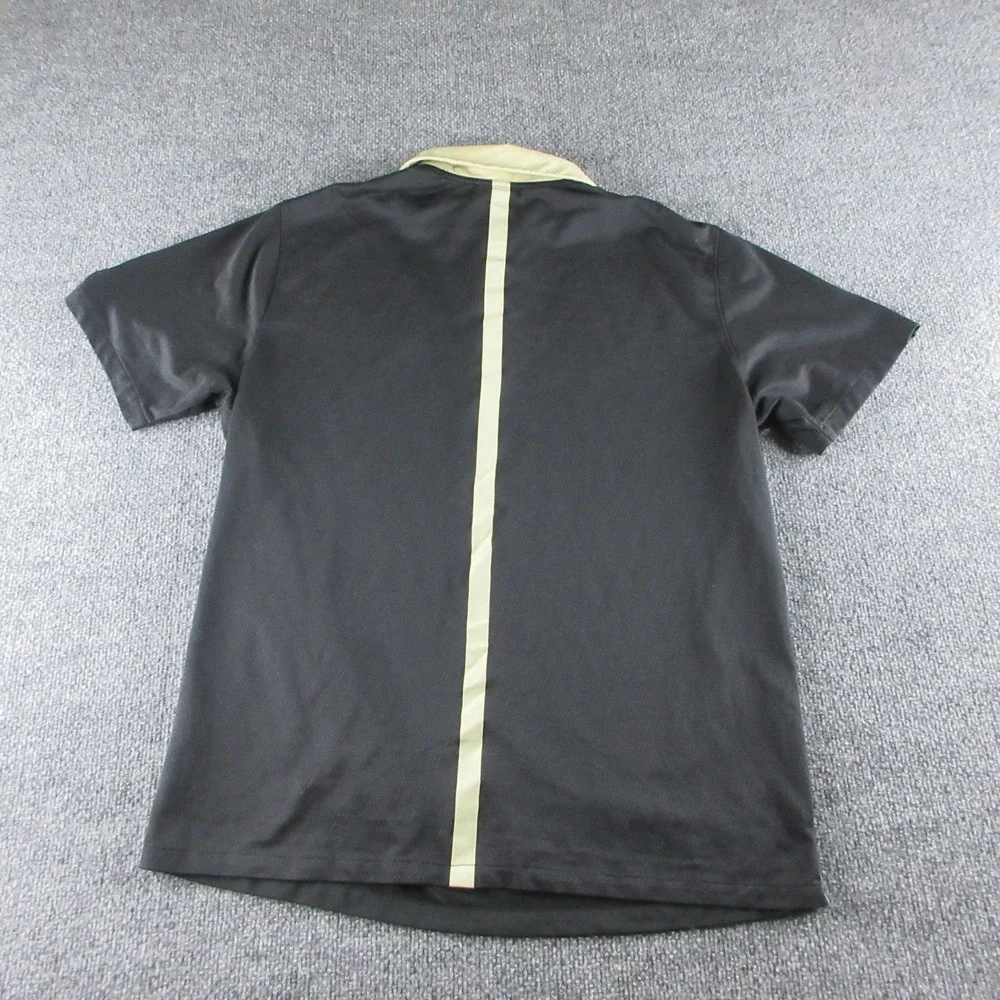 New Orleans Saints Polo Shirt Mens Large Black NFL Football Nike Dri-FIT Onfield